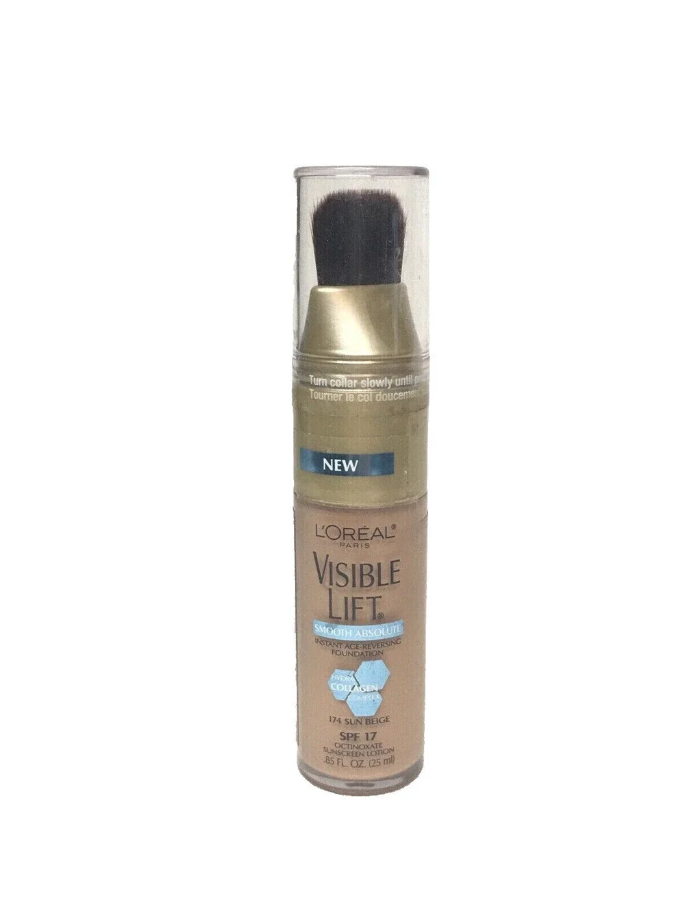 LOREAL Visible Lift Smooth Absolute FOUNDATION ~ SUN BEIGE #174 ~ NEW